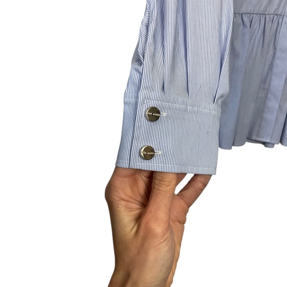 Ted Baker London Striped Peplum Top NWT - Picture 3 of 9